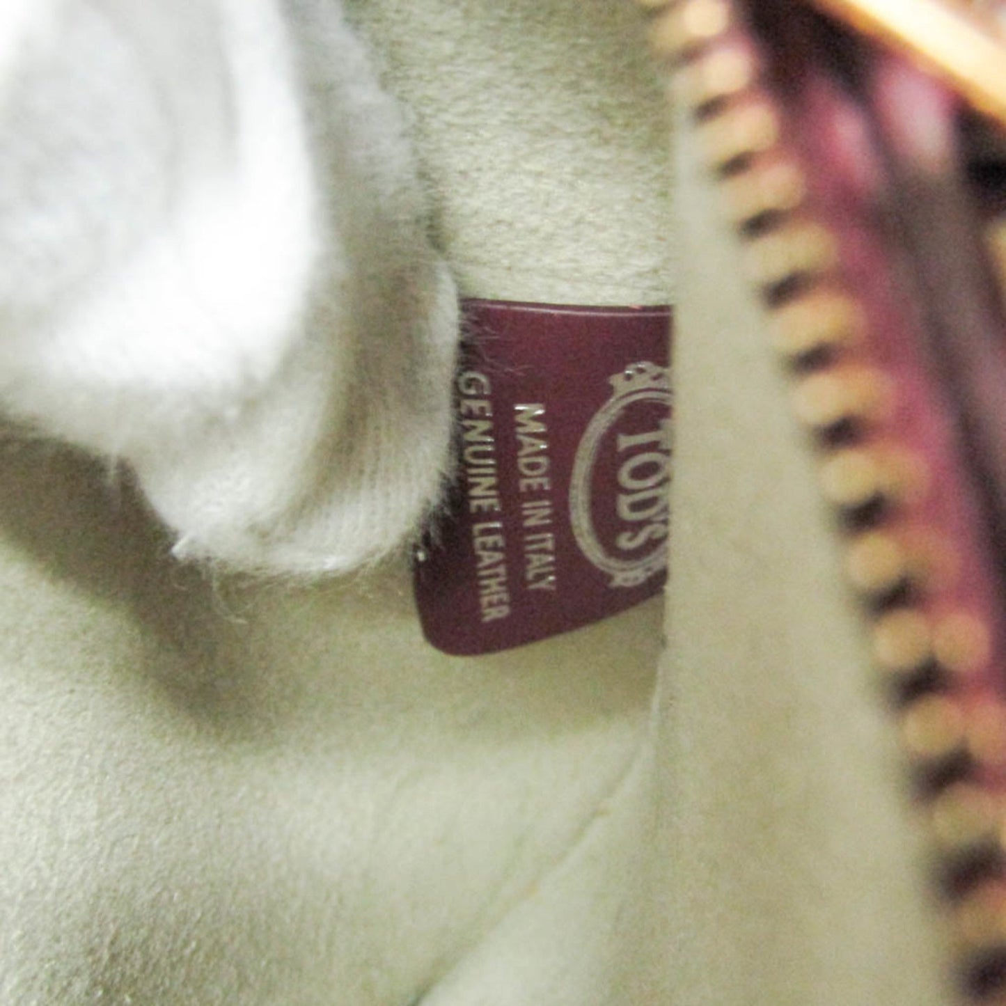 TOD'S, Beige, Canvas, handbag