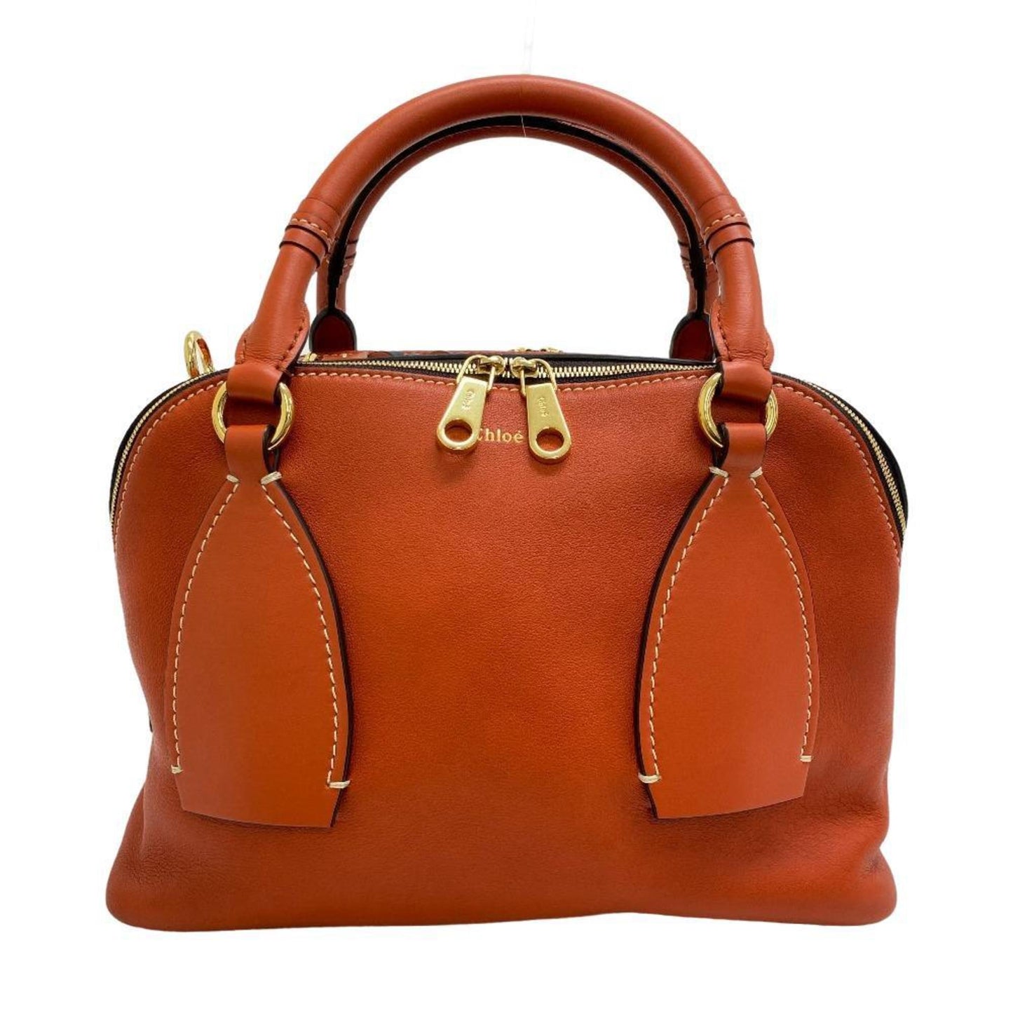 Chloé, Orange, Leather, handbag