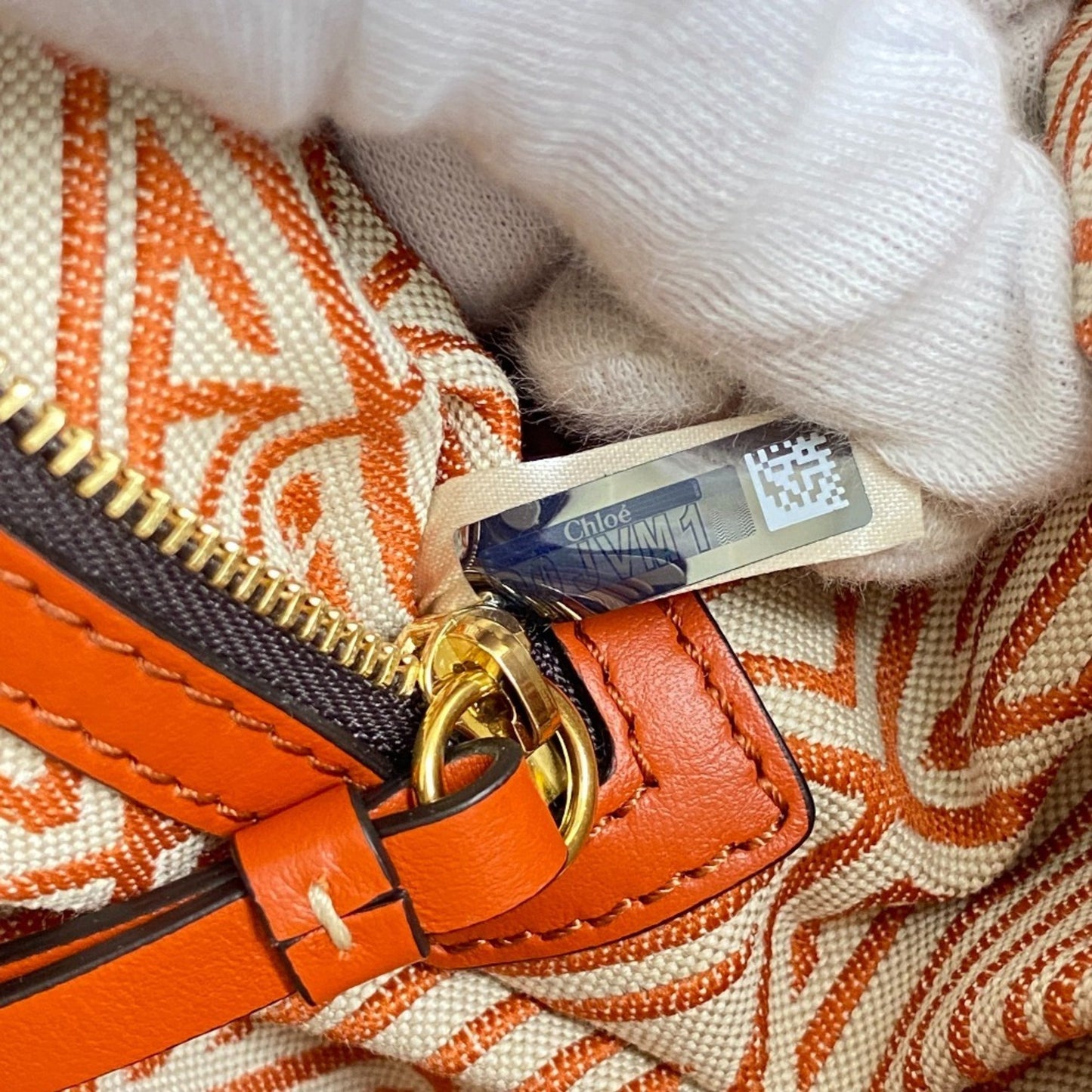 Chloé, Orange, Leather, handbag