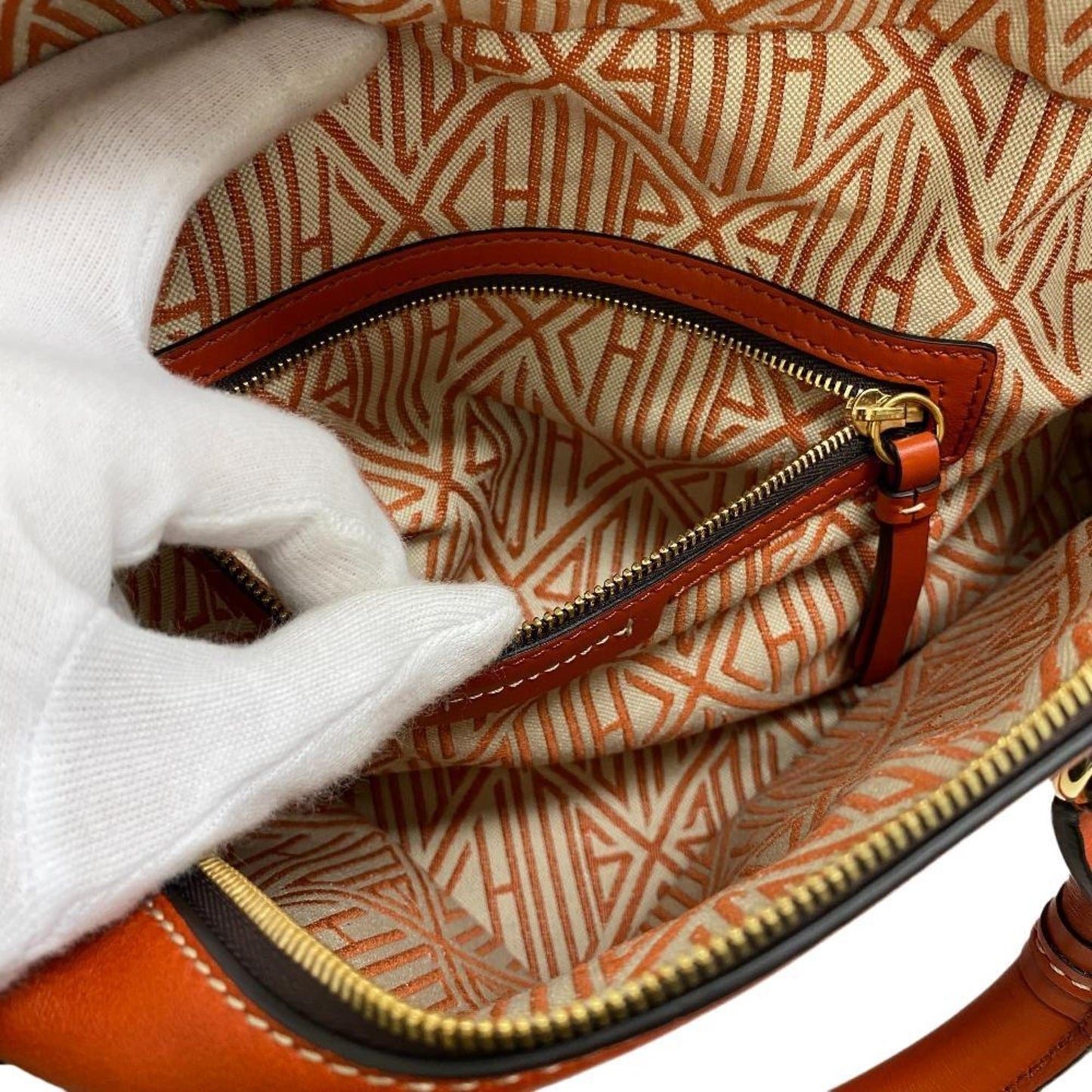 Chloé, Orange, Leather, handbag