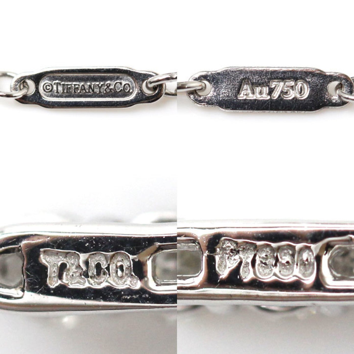 Tiffany & Co Croix, Silver, Platinum, necklace