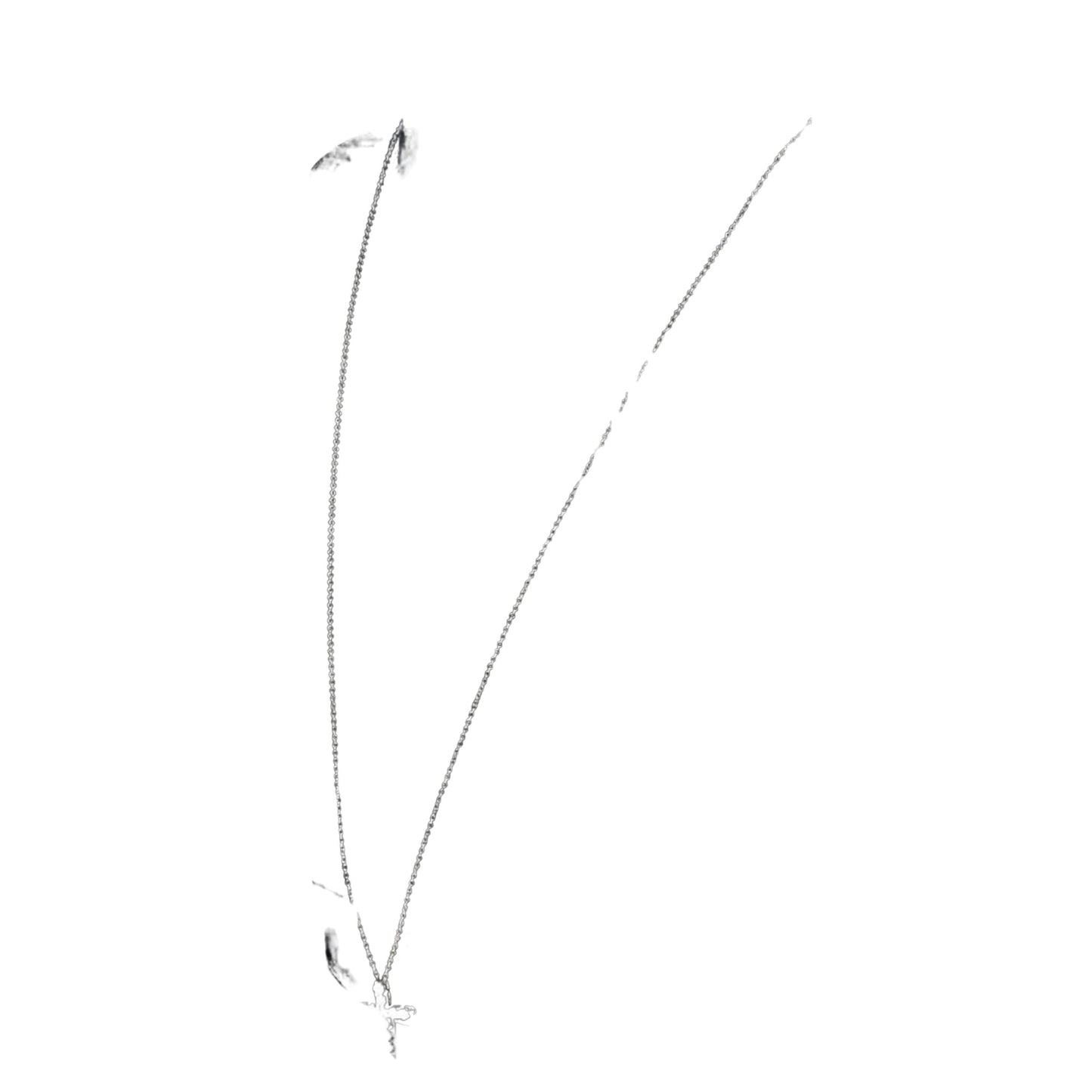 Tiffany & Co Croix, Silver, Platinum, necklace