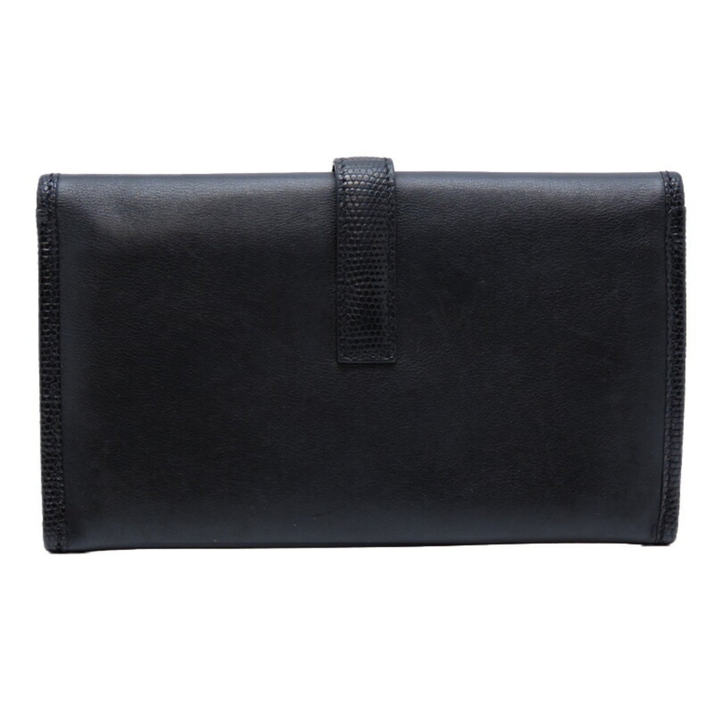 Hermès --, Black, Leather, wallet