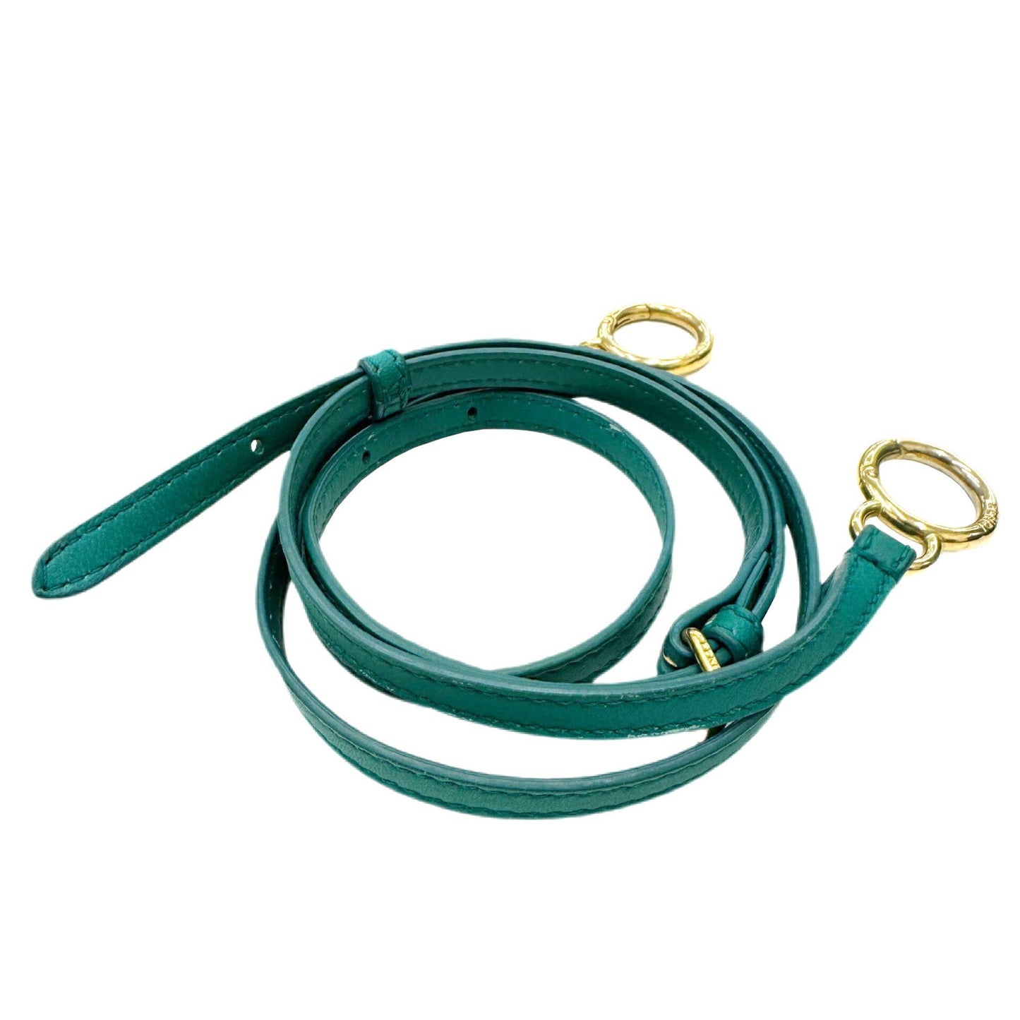 Fendi Peekaboo, Green, Leather, handbag