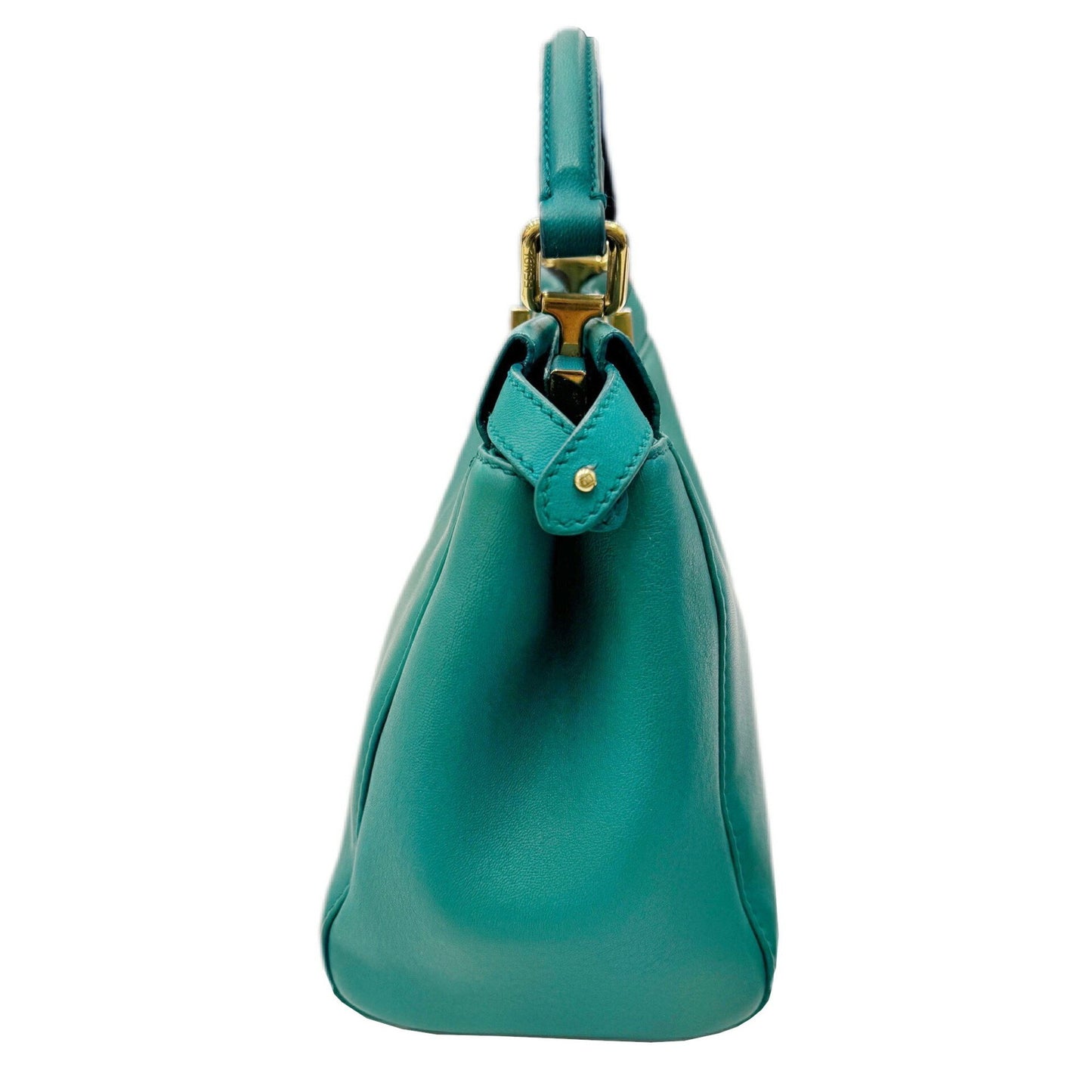 Fendi Peekaboo, Green, Leather, handbag
