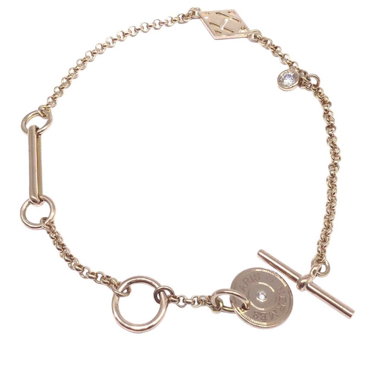 Hermès Ex-Libris, Pink, Rose Gold, bracelet