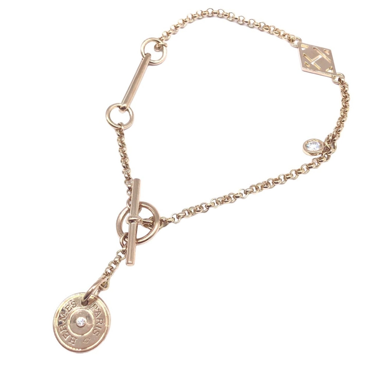 Hermès Ex-Libris, Pink, Rose Gold, bracelet