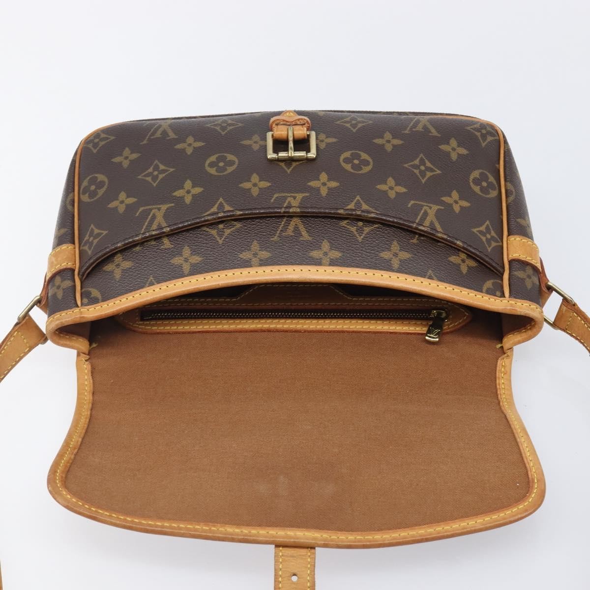 Louis Vuitton Sologne Monogram Canvas, Brown, Canvas, Handbag
