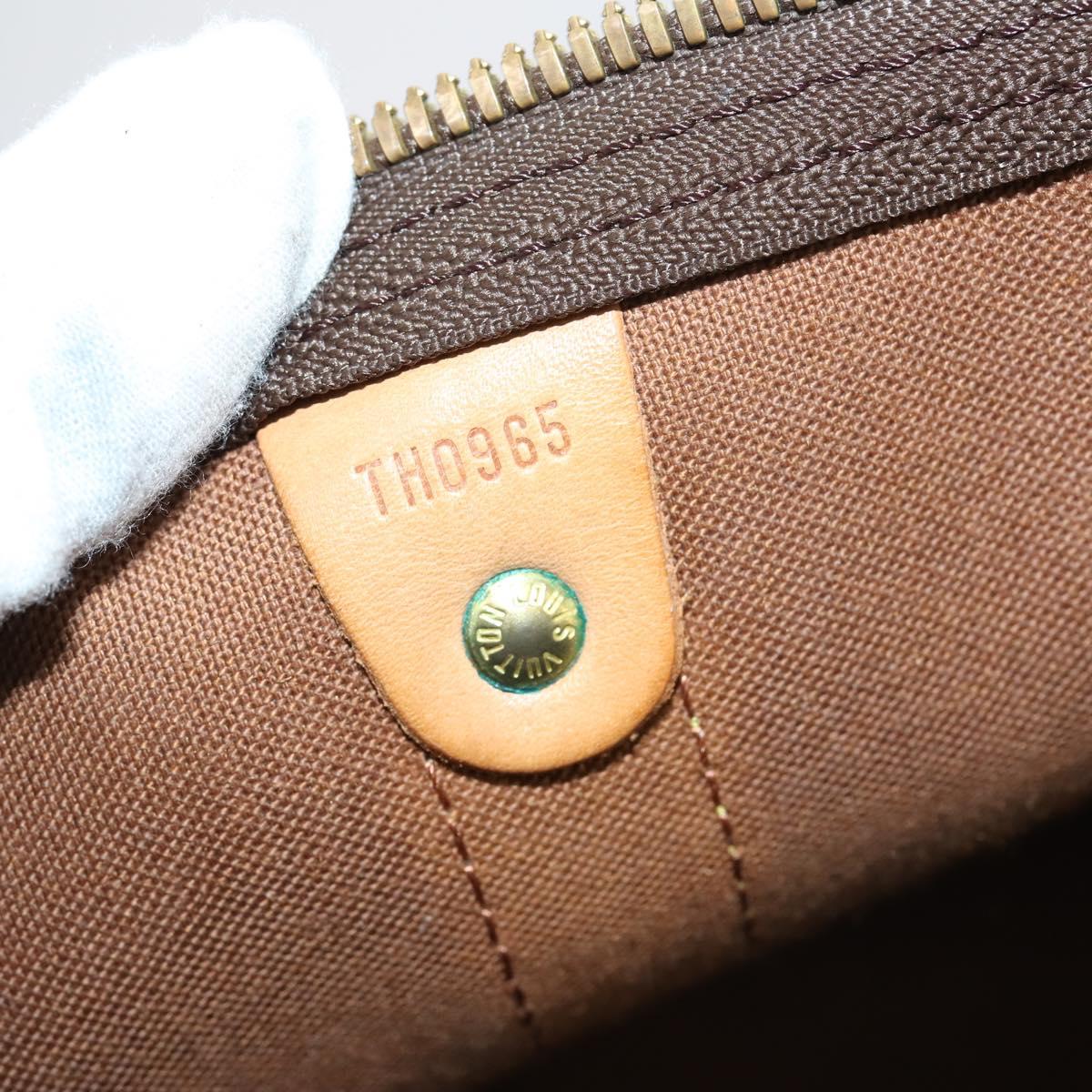 Louis Vuitton Keepall Bandouliere Bag Monogram Canvas, BROWN, CANVAS, Travel bag