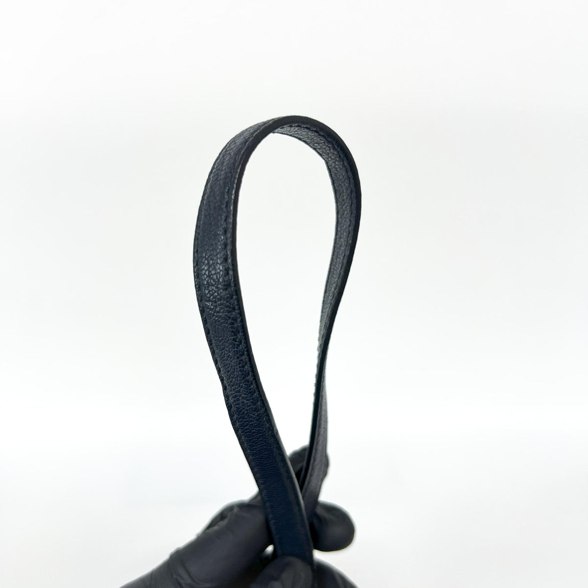 Miu Miu Madras Leather, Navy, Leather, Tote Bag