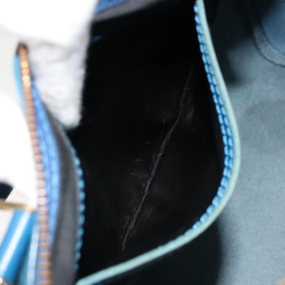 Louis Vuitton Speedy Epi Leather, Blue, Leather, Handbag