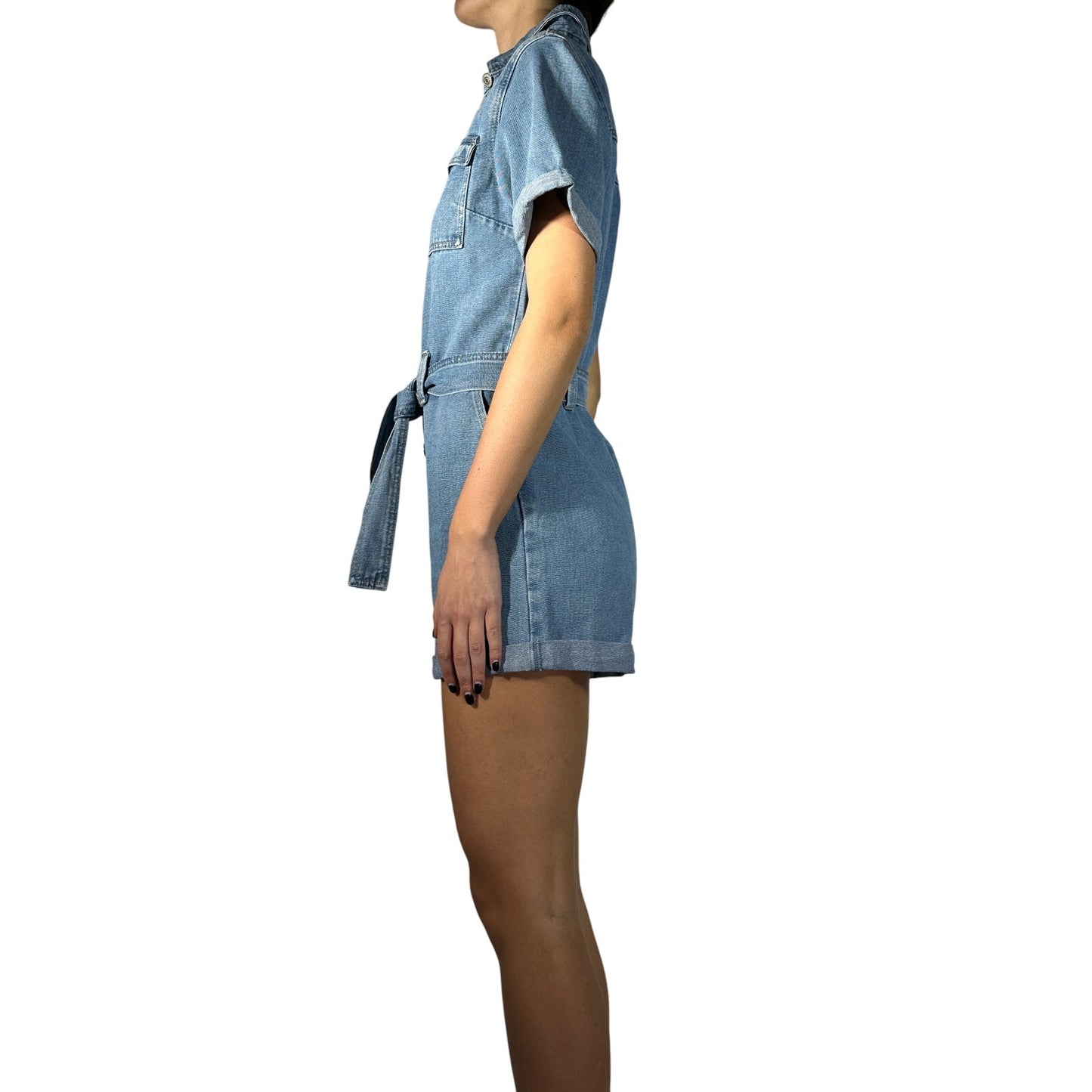 Oraije Paris Denim Playsuit