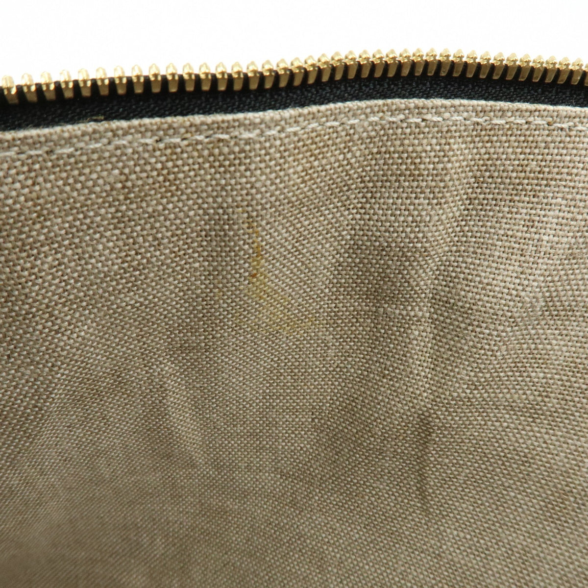 Gucci Bamboo Zip Pouch (Outlet) Leather, Black, Leather, Clutch