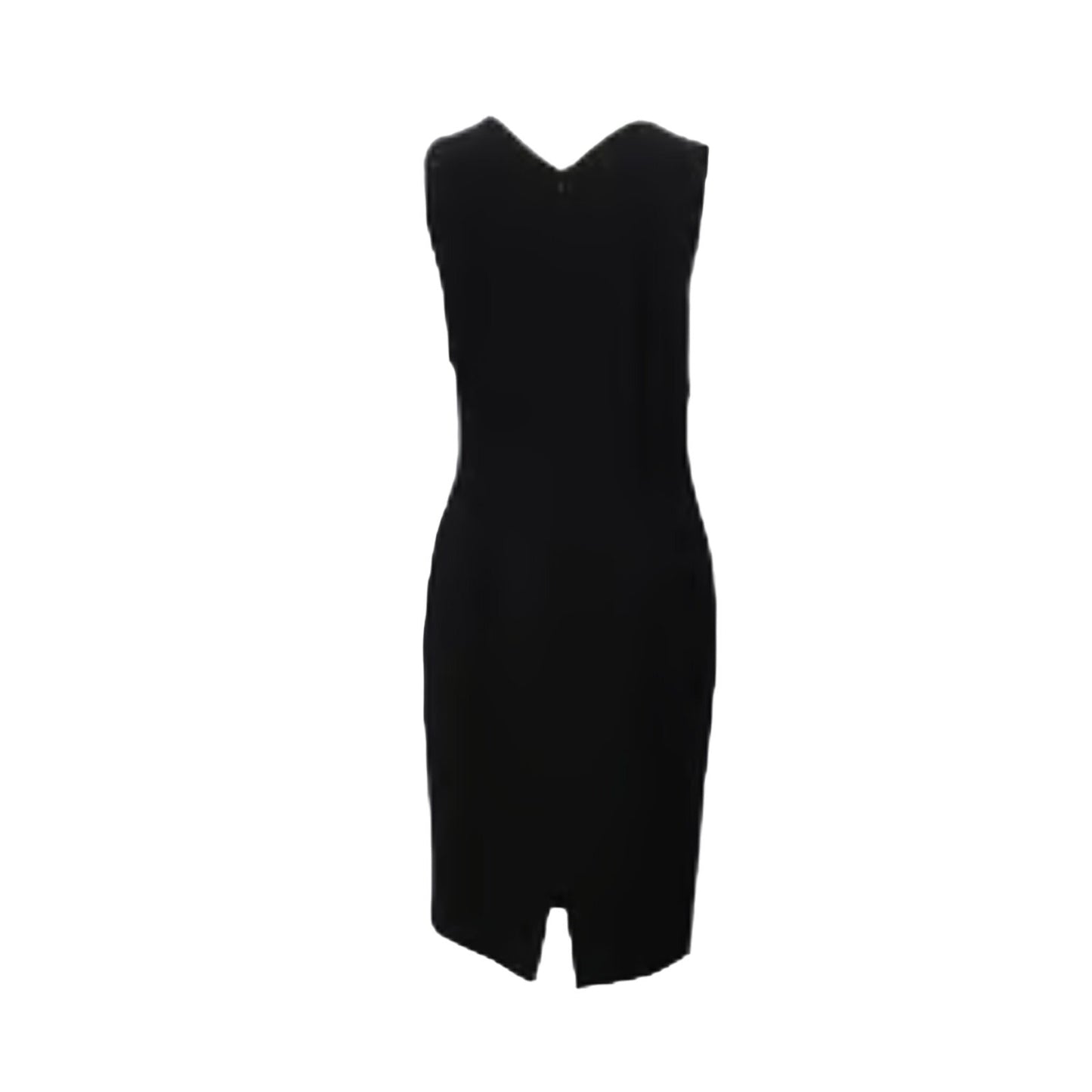 Mariella Burani Midi Black Wool Dress