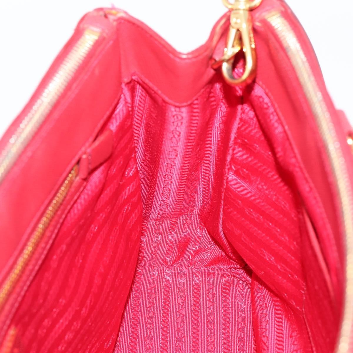 Prada Galleria Strap Leather, Red, Leather, Handbag