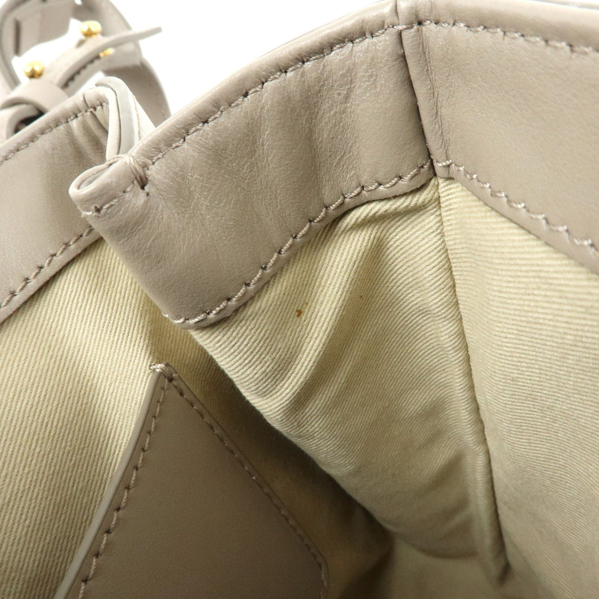 Chloe C Shoulder Bag Leather, Gray, Leather, Shoulder Bag