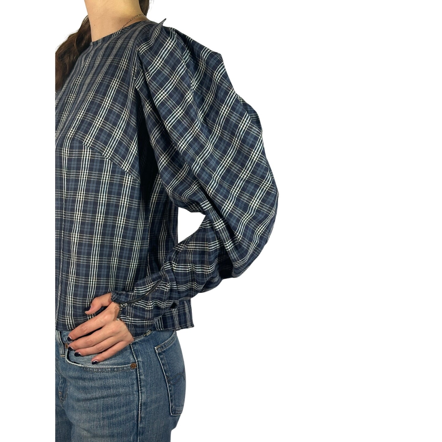 Evi Grintela Plaid Blouse