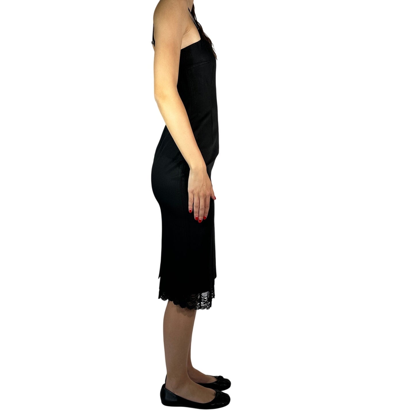 Weili Zheng Trapeze Dress Small Black NWT