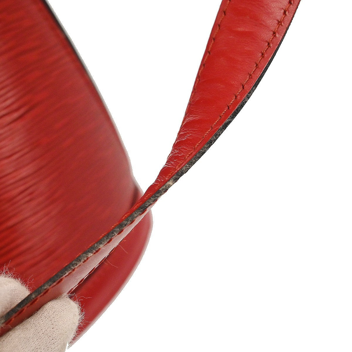 Louis Vuitton Cluny Epi, Red, Leather, Shoulder Bag
