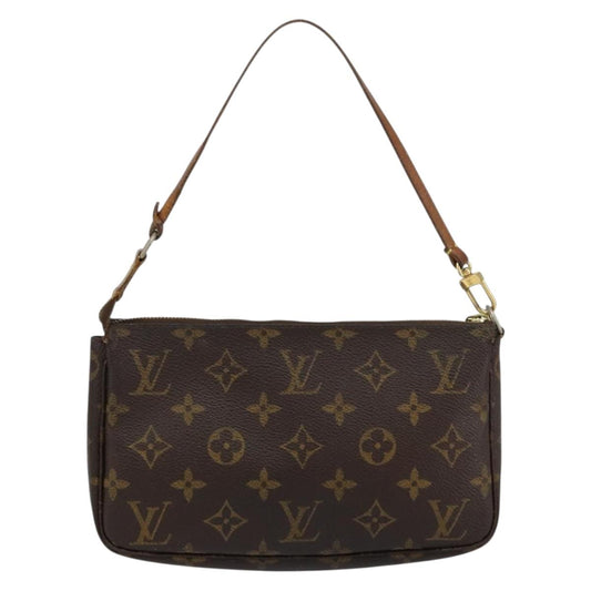 Louis Vuitton Pochette Accessoires Monogram Canvas, BROWN, CANVAS, Clutche & pouche