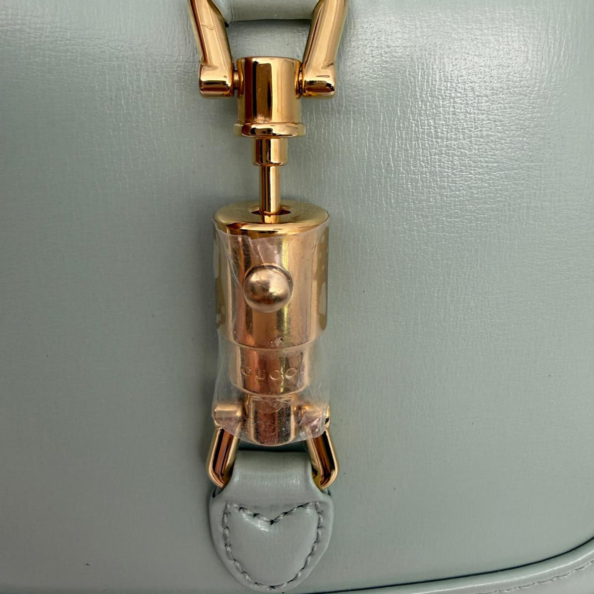 Gucci Jackie 1961 Chain Hobo Leather, Green, Leather, Shoulder Bag