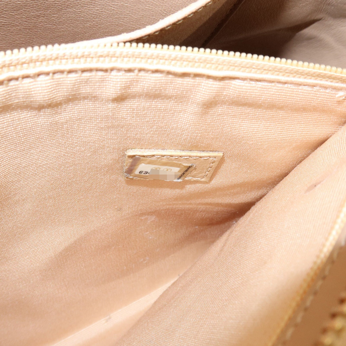 Chanel Medallion Quilted Lambskin, Beige, Calfskin, Tote Bag