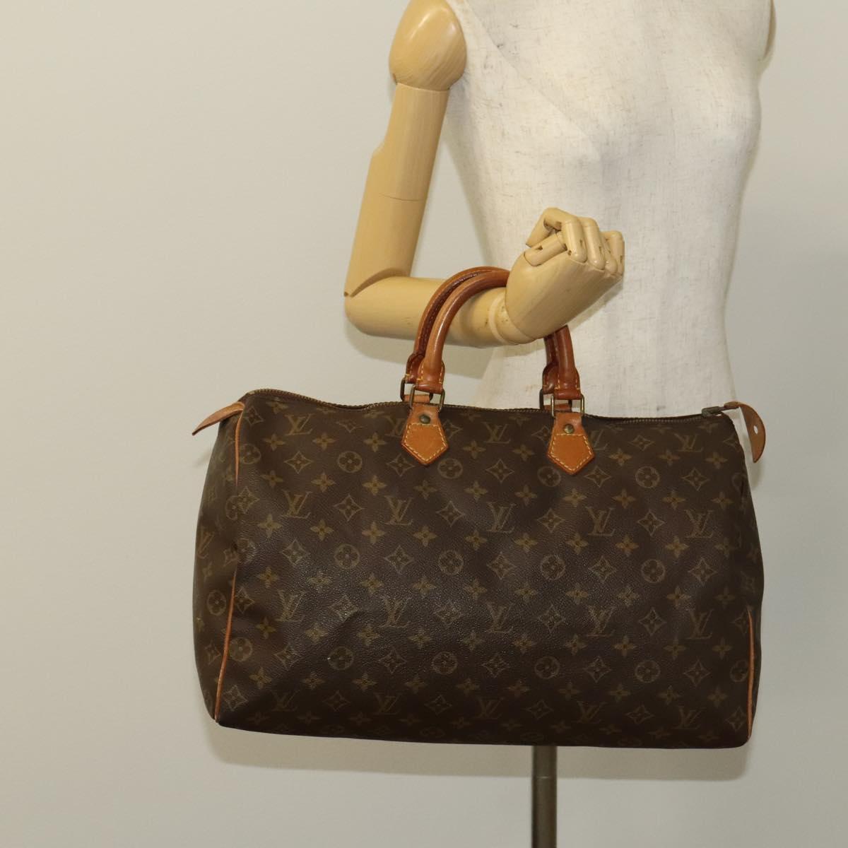 Louis Vuitton Speedy Bandouliere Bag Monogram Canvas, BROWN, CANVAS, Handbag