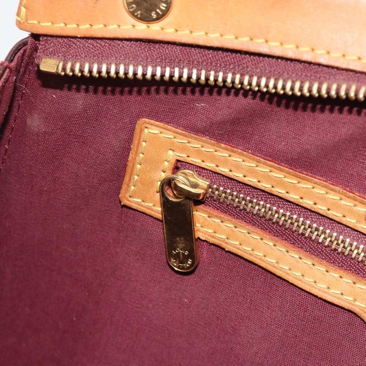 Louis Vuitton Brea Monogram Vernis, Burgundy, Patent Leather, Handbag