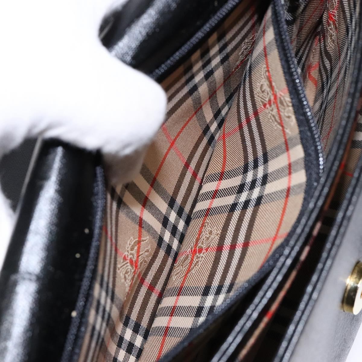 Burberry Flap Shoulder Leather, Black, Leather, Shoulder Bag