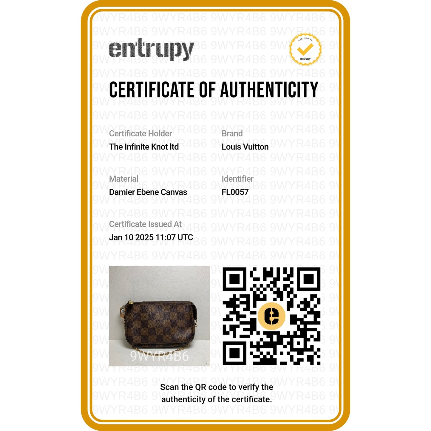 Cetificate of Authenticity