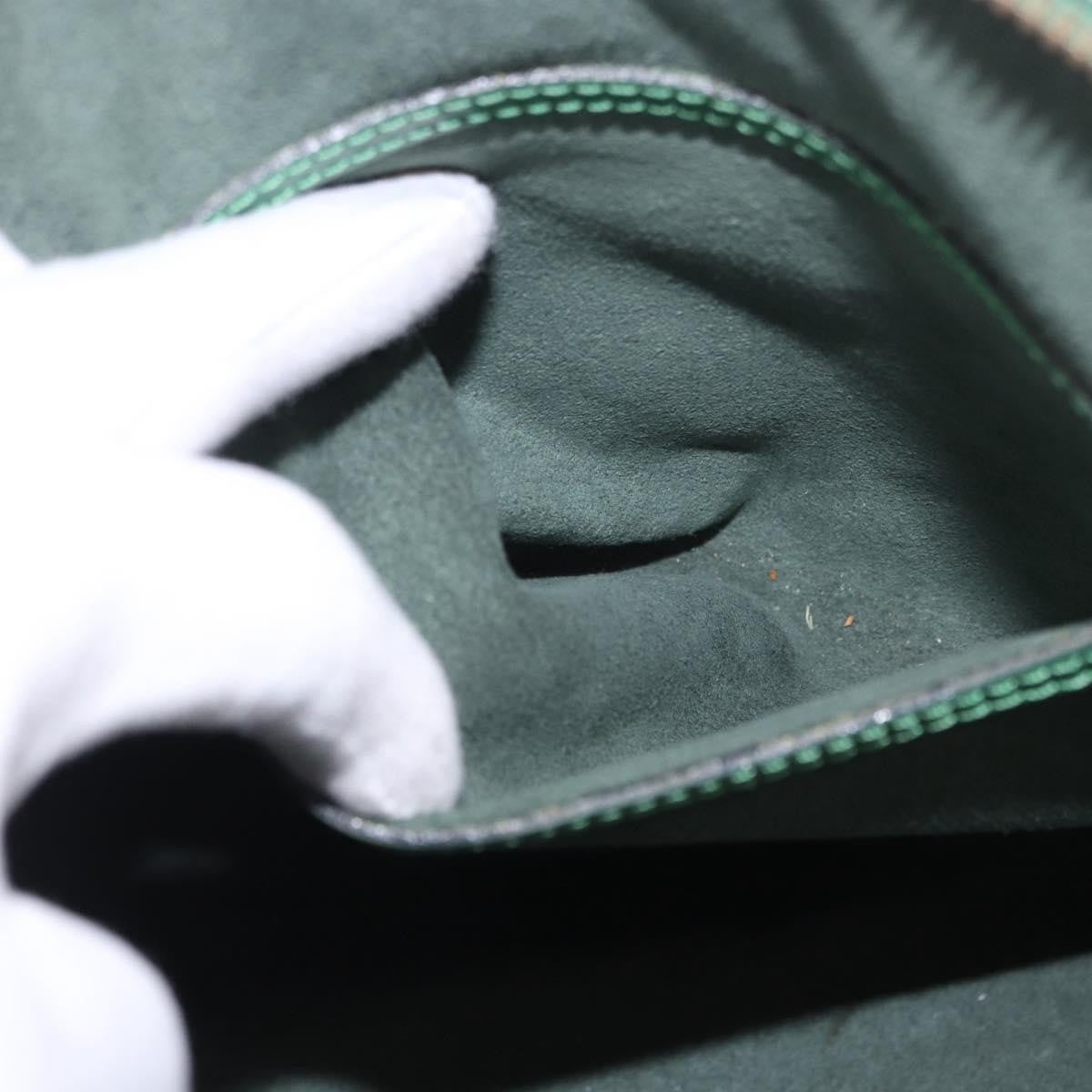 Louis Vuitton Alma Epi, Green, Leather, Handbag