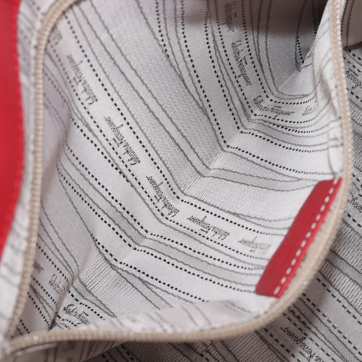 Salvatore Ferragamo Gancini Tote Patent Leather, Red, Patent Leather, Tote Bag