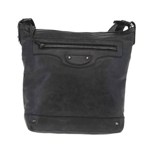Balenciaga Arena Day Messenger Classic Studs Leather, Black, Leather, Handbag