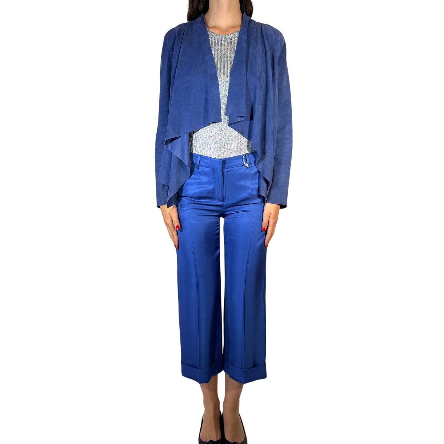 True Royal Cropped Pants