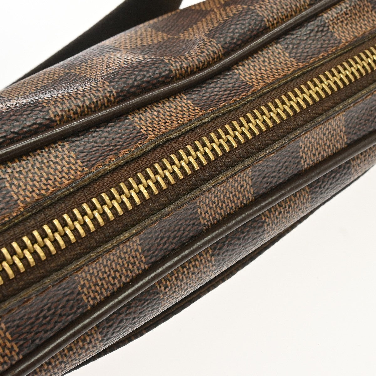 Louis Vuitton Brooklyn Bum Damier Ebene, Brown, Canvas, Clutch