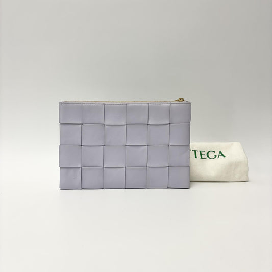 Bottega Veneta Mini clutch Intrecciato, Purple, Leather, Clutch