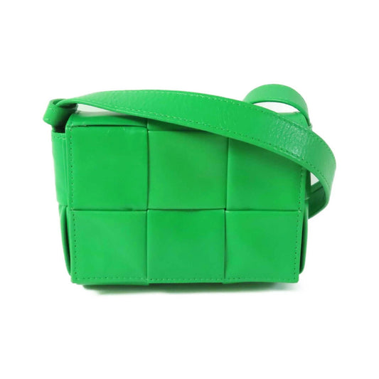 Bottega Veneta Candy Cassette Maxi Intrecciato Leather, Green, Leather, Crossbody Bag