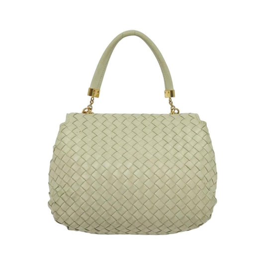 Bottega Veneta Intrecciato Handbag Intrecciato, White, Leather, Handbag
