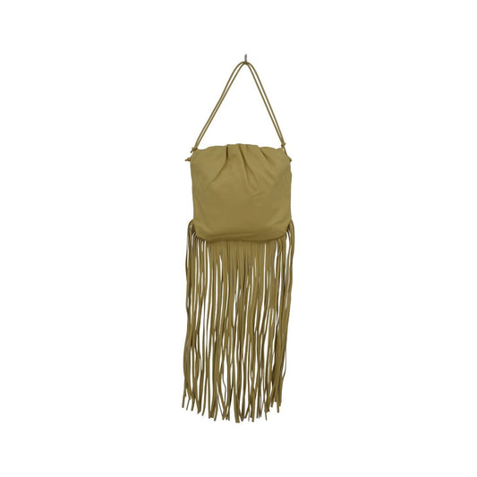 Bottega Veneta The Fringe Leather, Beige, Leather, Clutch