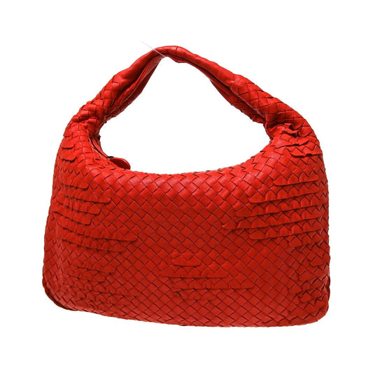 Bottega Veneta Veneta Hobo Miniode Intrecciato Nappa, Red, Leather, Handbag