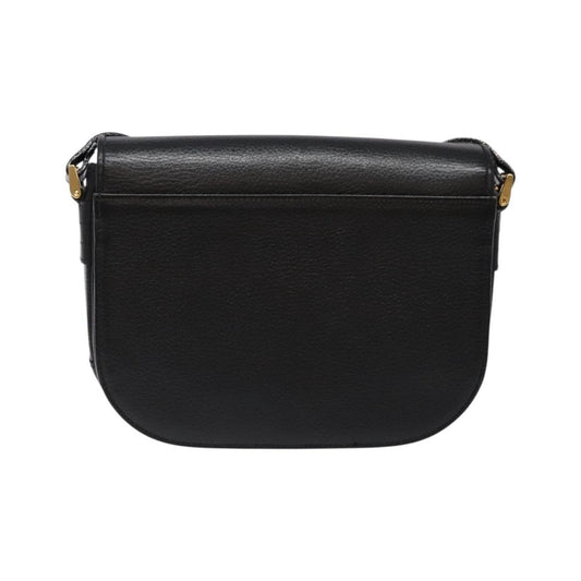 Burberry Flap Shoulder Leather, Black, Leather, Shoulder Bag