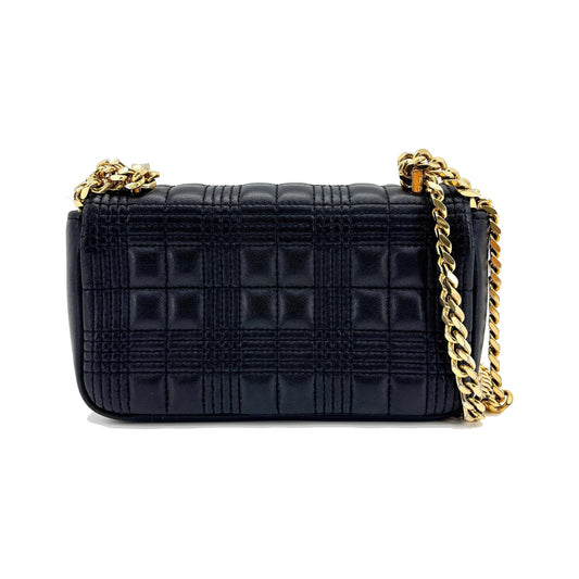 Burberry Lola Bum Quilted Lambskin, Black, Leather, Handbag