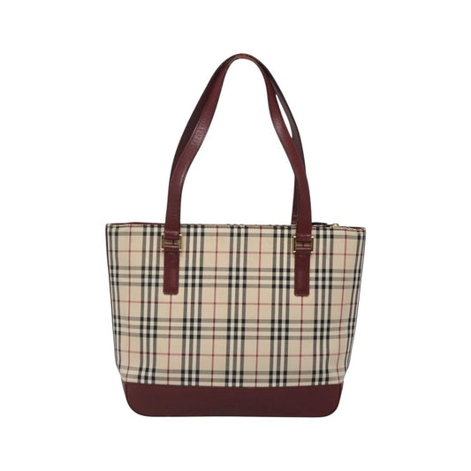 Burberry Nova Check Tote Canvas and Leather, Beige, Canvas, Tote Bag