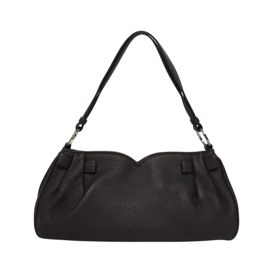 Bvlgari Handbag Leather, Brown, Leather, Handbag