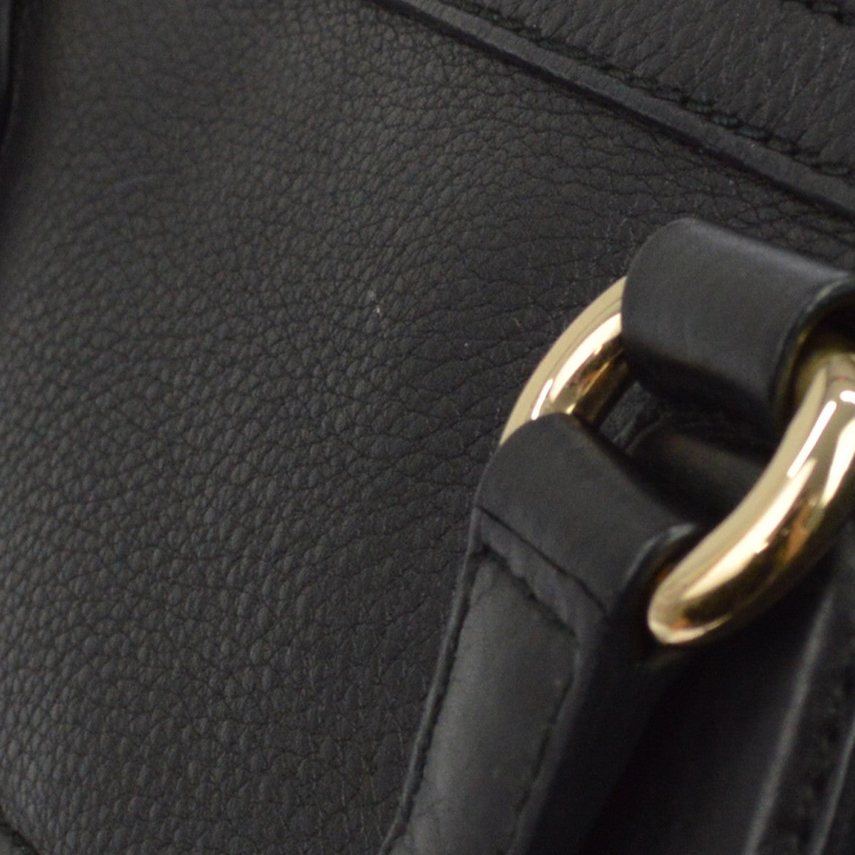 Gucci Soho Working Leather, Black, Leather, Tote Bag