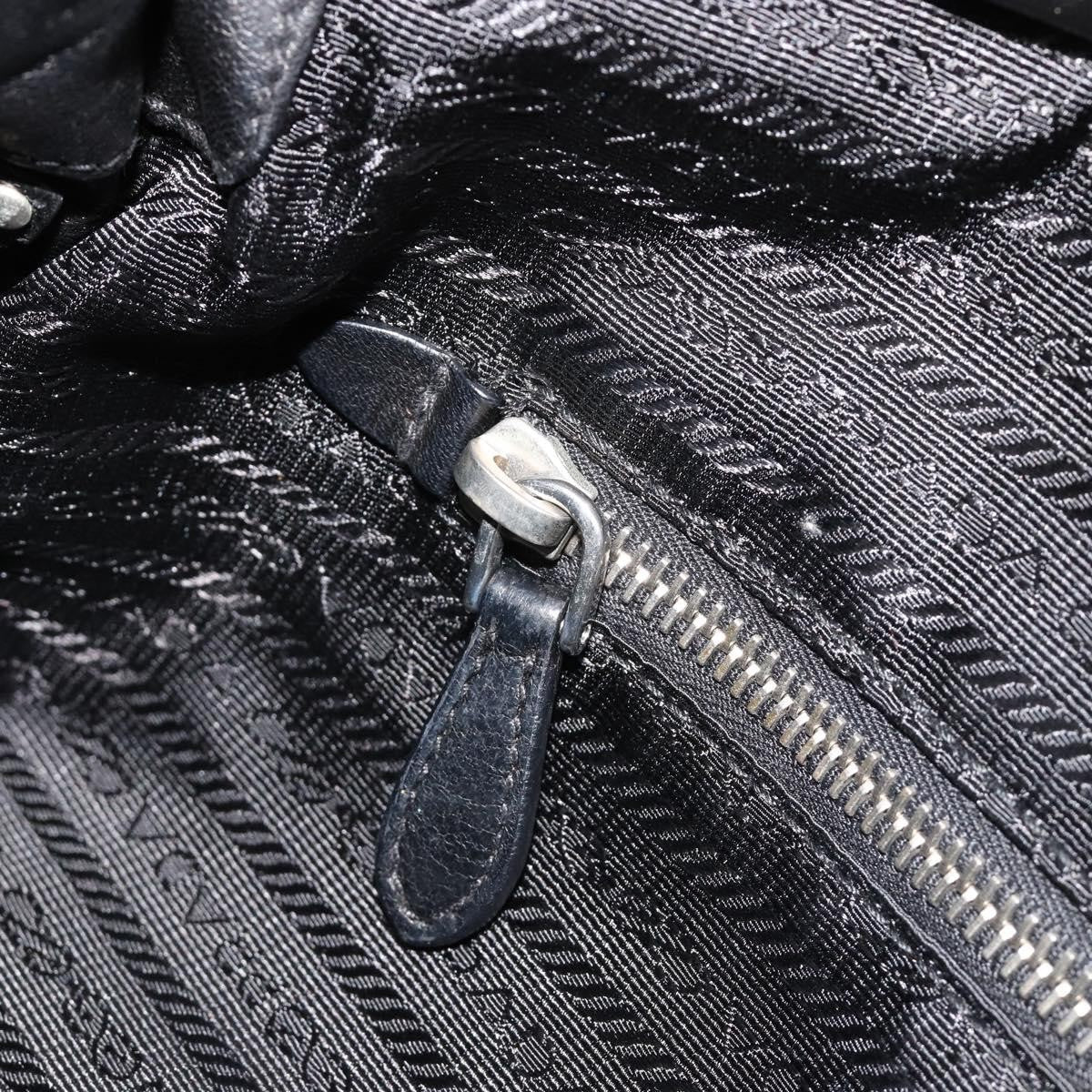 Prada Vitello Daino Convertible Tote Vitello Daino, Black, Leather, Handbag