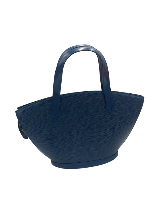 Louis Vuitton Saint Jacques Handbag Epi Leather, Blue, Leather, Handbag