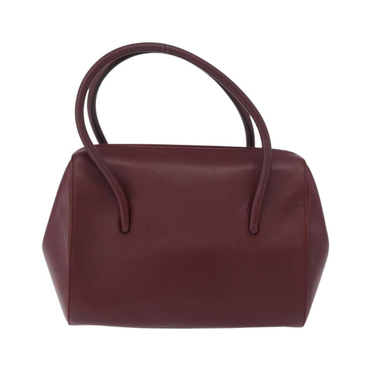 Cartier Must Line Leather, Burgundy, Leather, Handbag