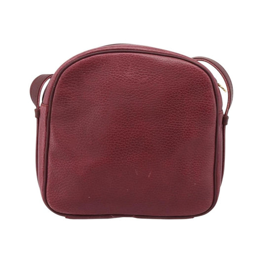Cartier Tasseled Must de Cartier Leather, Burgundy, Leather, Shoulder Bag