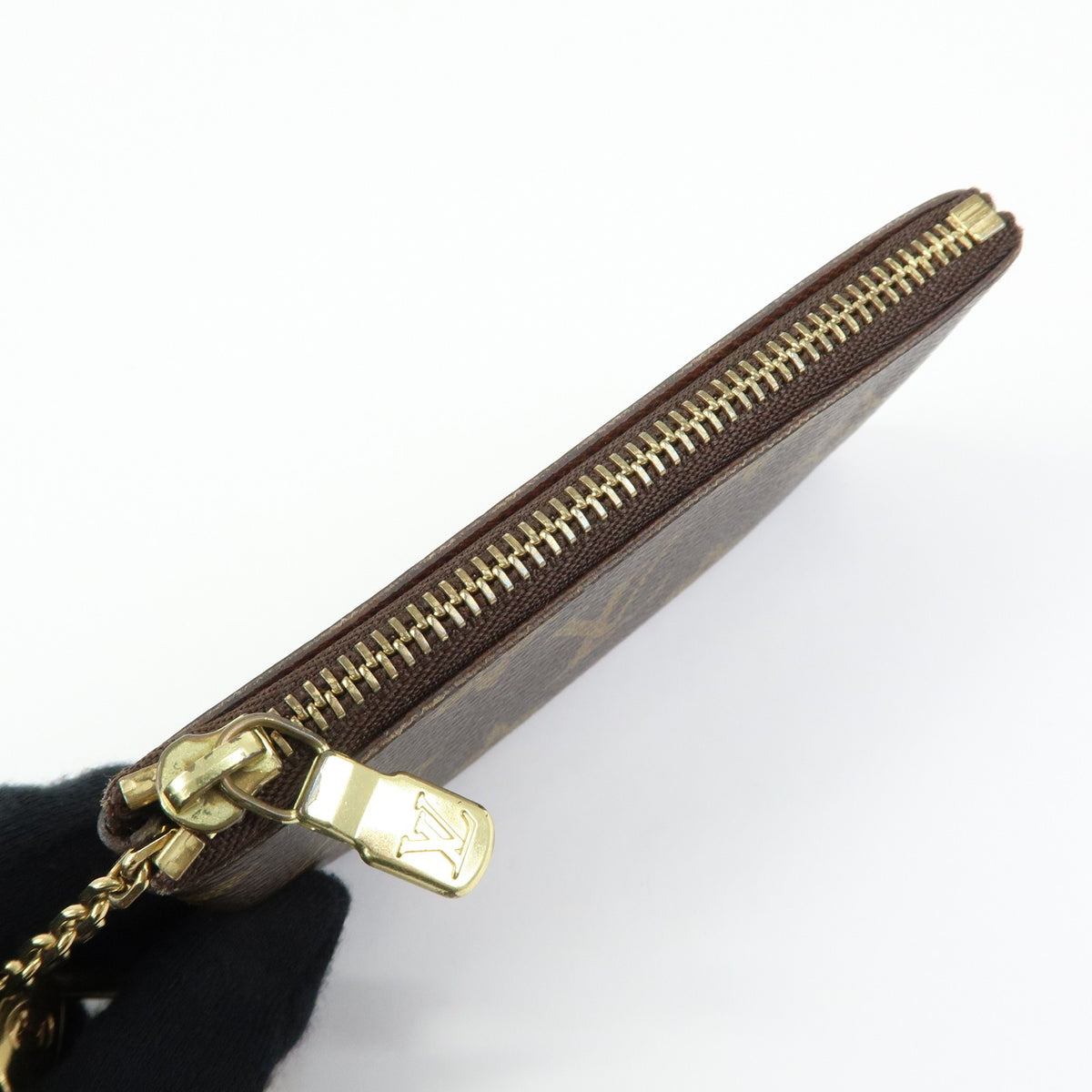 Louis Vuitton Key Monogram Canvas, Brown, Canvas, Clutch